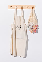 Hand Embroidered Linen Apron